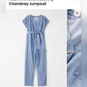 Stylish Light Blue Chambray Jumpsuit
